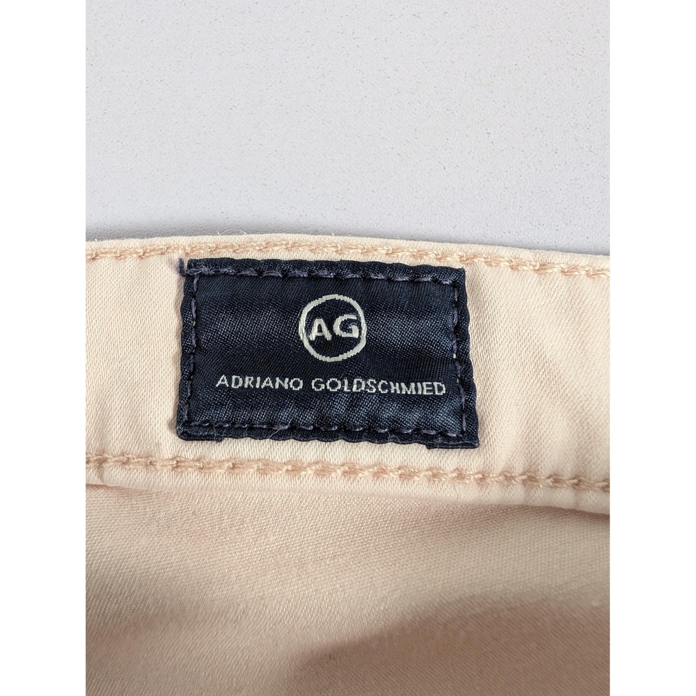 AG Adriano Goldschmied The Prima Crop Jeans Womens 29 Pink Mid Rise Stretch USA - Picture 9 of 14
